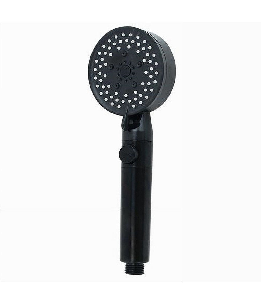 Doccetta Soffione Doccia Bagno Multigetto Cornetta Nero Moderno 8.5 X 25cm 87526         