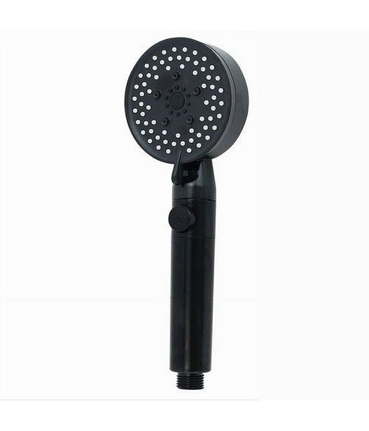 Doccetta Soffione Doccia Bagno Multigetto Cornetta Nero Moderno 8.5 X 25cm 87526         