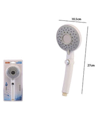 Doccetta Soffione Doccia Multigetto Con Pulsante Rotondo Moderno 10.5x27cm 79702         