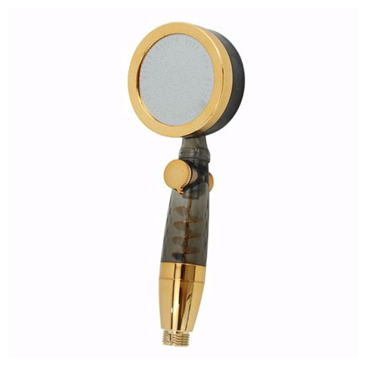 Trade Shop - Doccetta Soffione Multigetto Doccia Bagno Bombata Con Pulsante Ventola Spirale 87531         