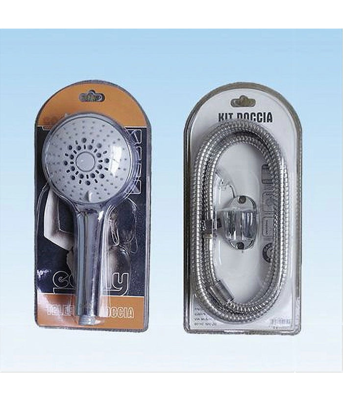 Doccetta Soffione Telefono Doccia Bagno Multigetto Tubo 1,8mt Supporto Muro 52052         
