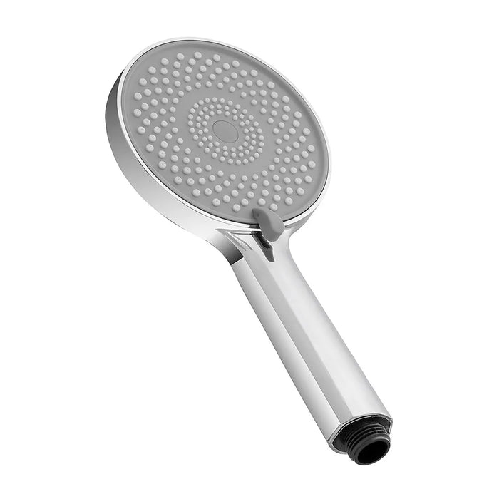 Doccetta tonda H 24 cm in ABS cromato lucido con 3 tipi di getto