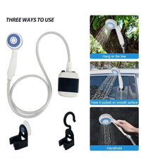 Doccia Portatile A Batterie Ricaricabile Per Camping Barca Con Pompa Elettrica         