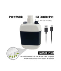 Doccia Portatile A Batterie Ricaricabile Per Camping Barca Con Pompa Elettrica         