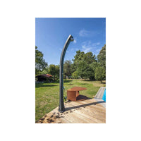 Doccia Solare in Resina da Giardino e Piscina con Rubinetto Lavapiedi Gre 25 Lt