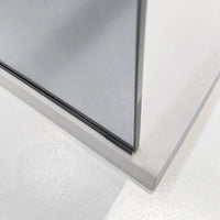 Doccia Walk-In 100 cm nero opaco con vetro fumè H 200 cm  Tay