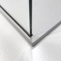 Doccia Walk-In 100 cm nero opaco con vetro trasparente H 200 cm  Tay