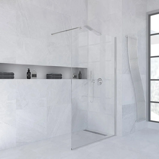 Doccia Walk-In 80 cm cristallo trasparente 6 mm H 200 cm Klug