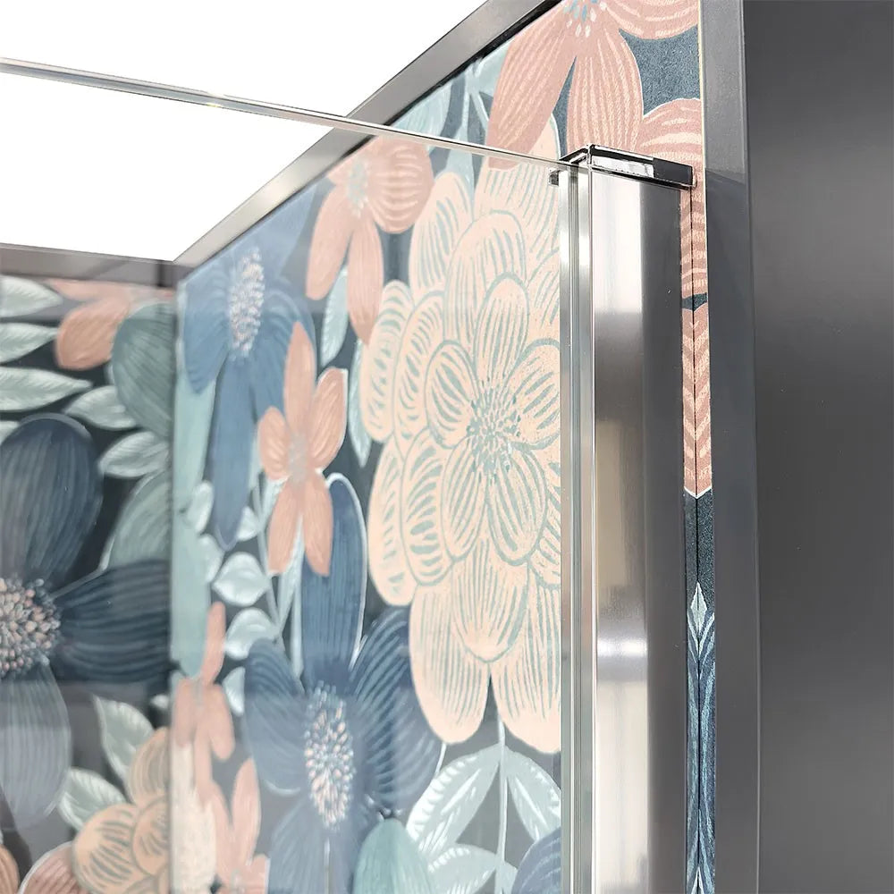 Doccia Walk-In 90 cm trasparente 8 mm profilo cromo H 200 cm  Tay