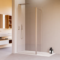 Walk in con aletta orientabile 8mm h195 osiride, misura 150