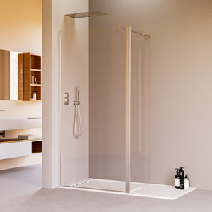 Walk in con aletta orientabile 8mm h195 osiride, misura 105