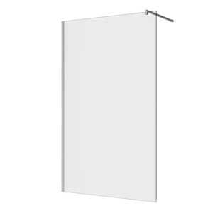 Doccia walk-in 120 cm vetro 8mm anticalcare trasparente h200 profili cromo | Keros