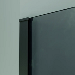 Doccia walk-in 120 cm vetro 8mm anticalcare fumÃ© h200 profili neri | Keros
