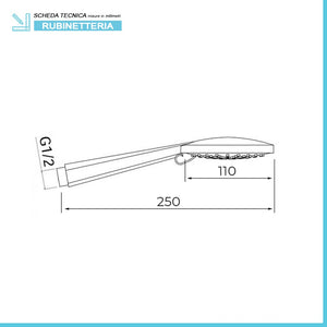 Doccino multigetto 5 funzioni in abs cromato