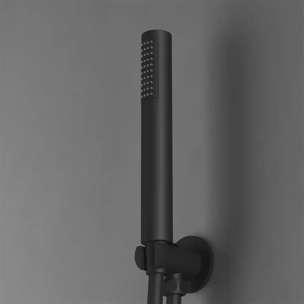 Doccino tondo in ABS nero opaco monogetto anticalcare