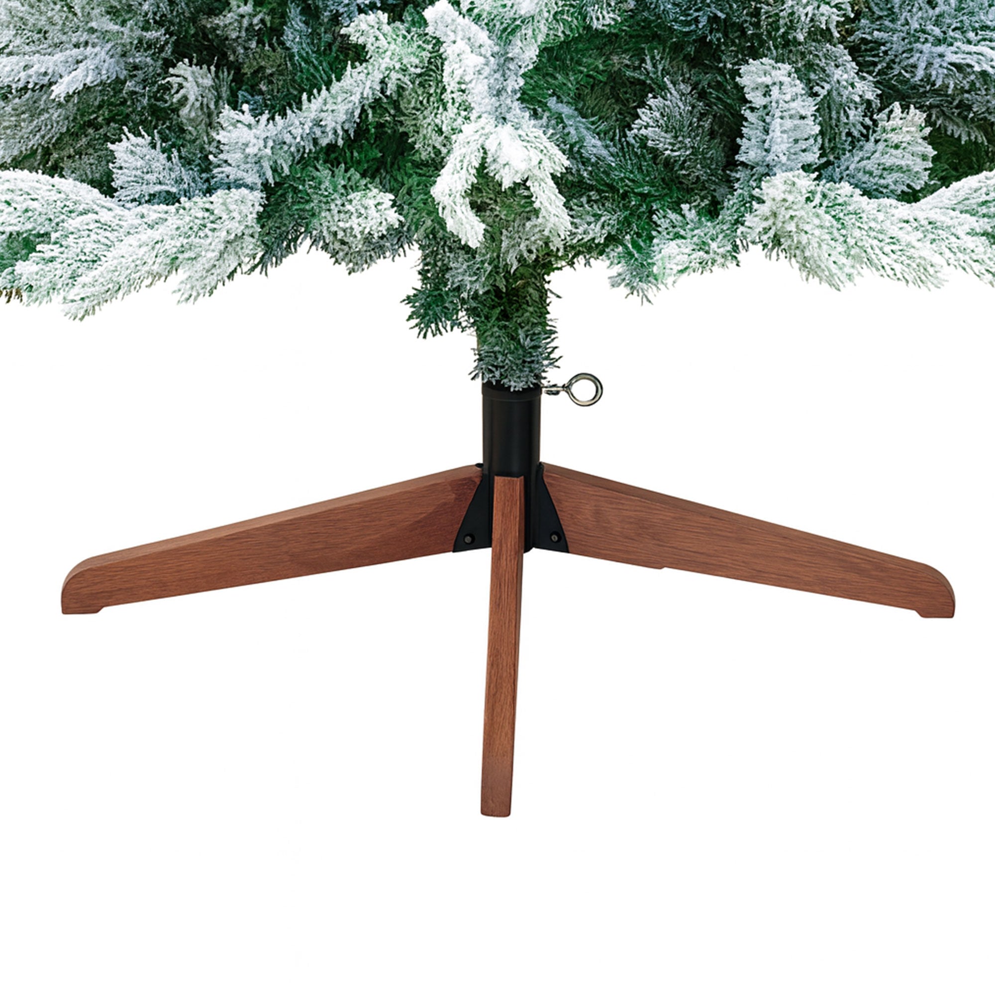 Donder - Albero di Natale innevato effetto realistico in PE e PVC ø140x270H, 1800 rami