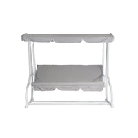 Dondolo MOIA a 3 posti in poliestere grigio chiaro