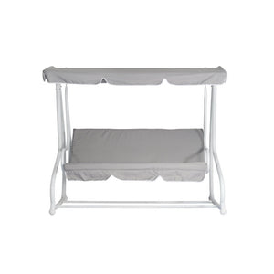 Dondolo MOIA a 3 posti in poliestere grigio chiaro