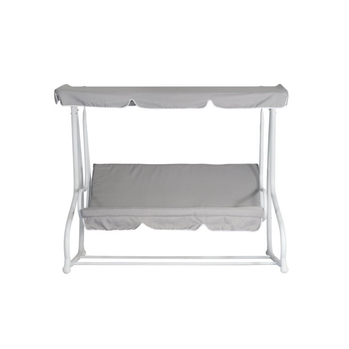 Dondolo MOIA a 3 posti in poliestere grigio chiaro