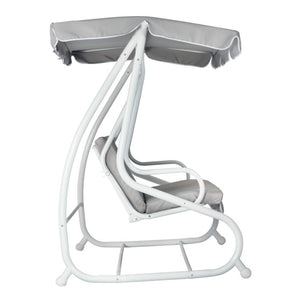 Dondolo MOIA a 3 posti in poliestere grigio chiaro