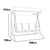 Trio - Dondolo Da Giardino 3 Posti