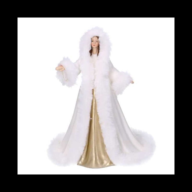 Donna resina bianco cm 18,5x15h24