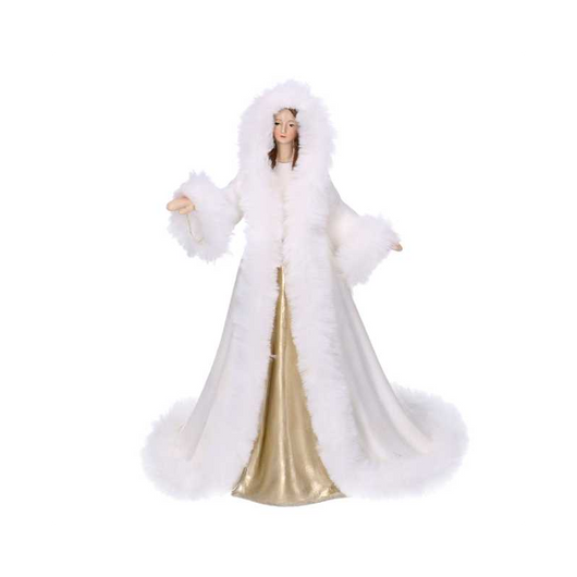 Donna resina bianco cm 18,5x15h24