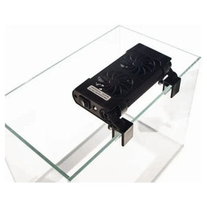 Trade Shop - Doppia Ventola Di Raffreddamento Per Acquario Ventilatore Doppio 12v 50mm Fs-602         