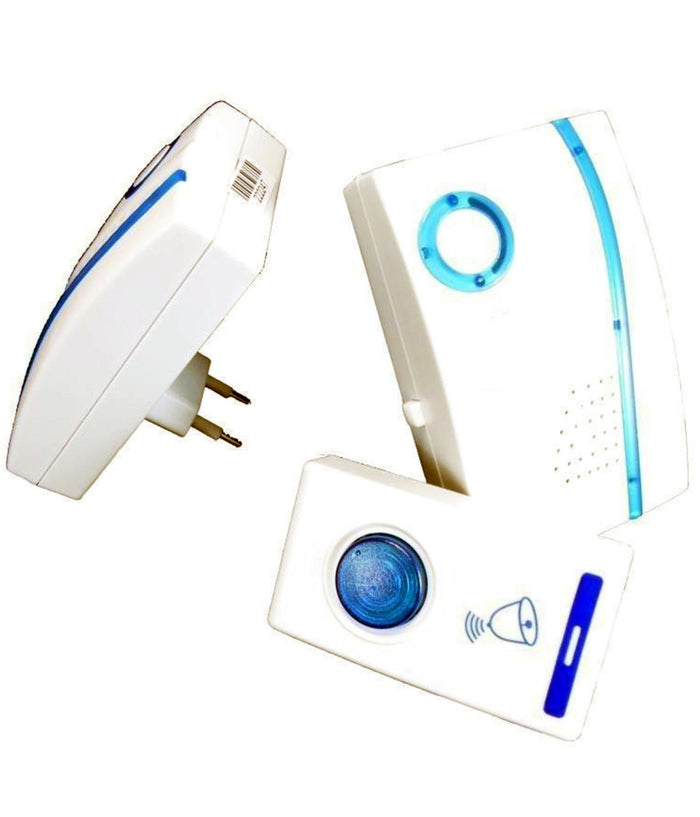 Doppio Campanello Wireless Digitale Senza Fili 2 Ricevitori Casa Ufficio         