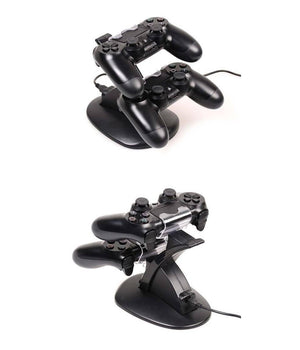 Doppio Caricatore Joypad Playstation 4 Controller Ps4 Dualshock 2 Micro Usb         