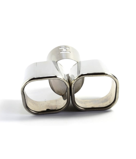 Doppio Scarico Sportivo Codino Marmitta Terminale Auto Tuning Acciaio Cromato         