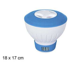 Trade Shop - Dosatore Di Compresse Pastiglie Di Cloro Galleggiante Per Piscina 18x17cm 020058 -