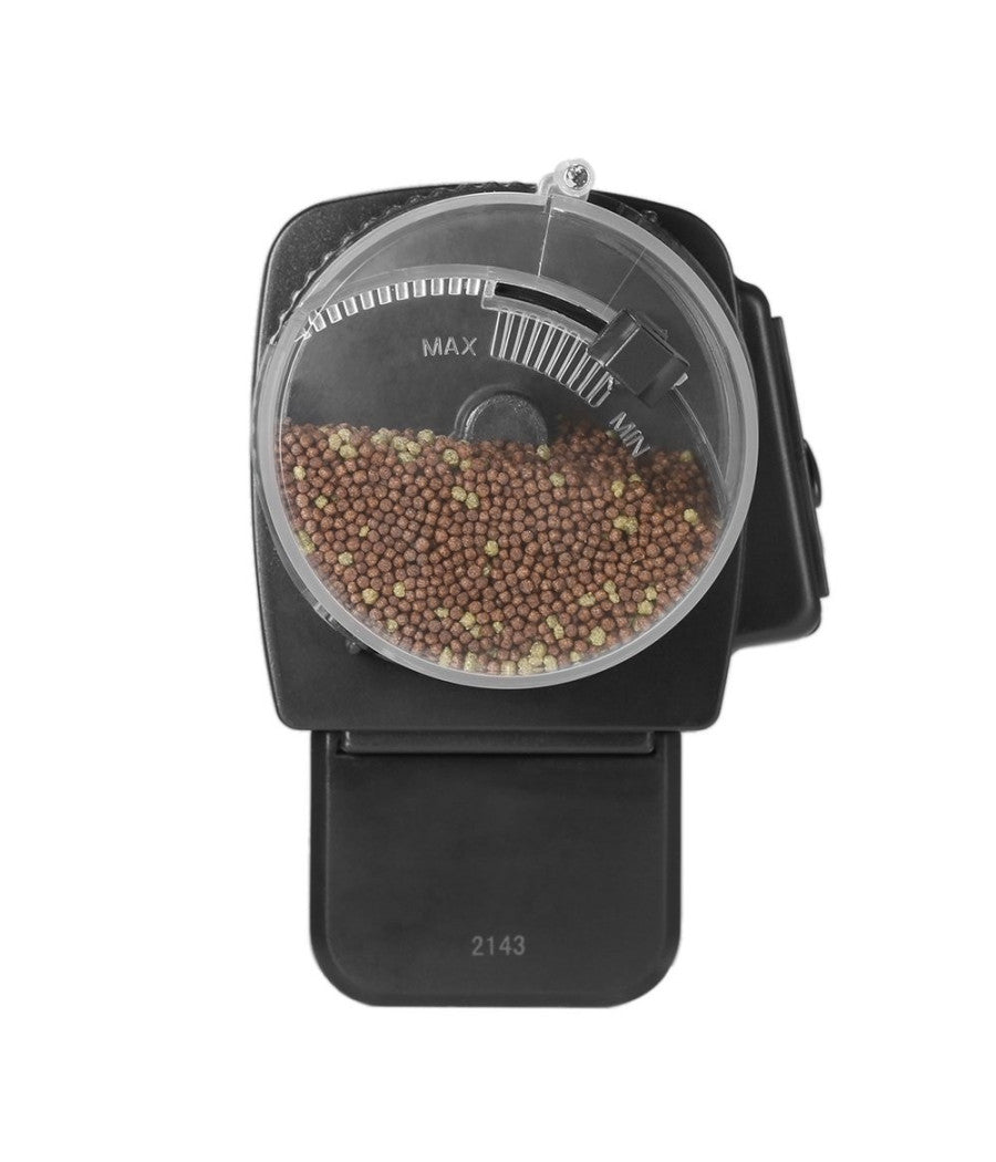 Dosatore Distributore Cibo Pesci Con Timer Display Lcd Per Acquario Automatico         