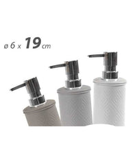 Dosatore Porta Sapone Liquido Dispenser Metallo Rombo Colori Ass. 6x19cm 783340         