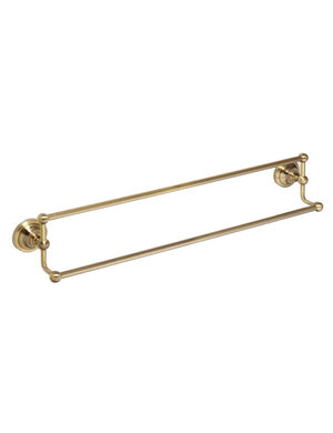 Portasciugamani doppio RETRO in ottone 66,5x12,5x11,5 cm