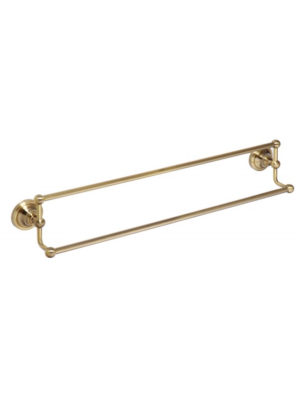 Portasciugamani doppio RETRO in ottone 66,5x12,5x11,5 cm