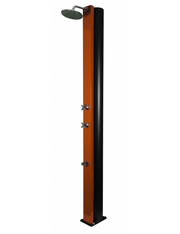 CROSS Doccia Solare Piscina Arancione - con Risciacquo Piedi - 40L