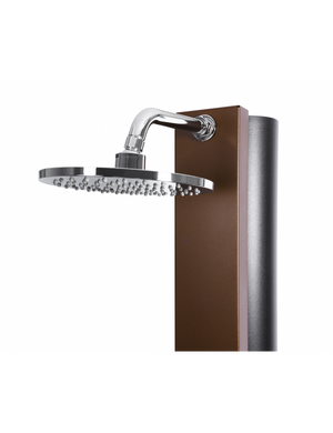 CROSS Doccia Solare Piscina Marrone Rustico con Risciacquo Piedi - 40L