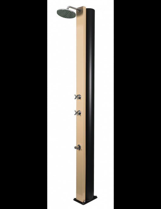 CROSS Doccia Solare Piscina Beige con Risciacquo Piedi - 40L