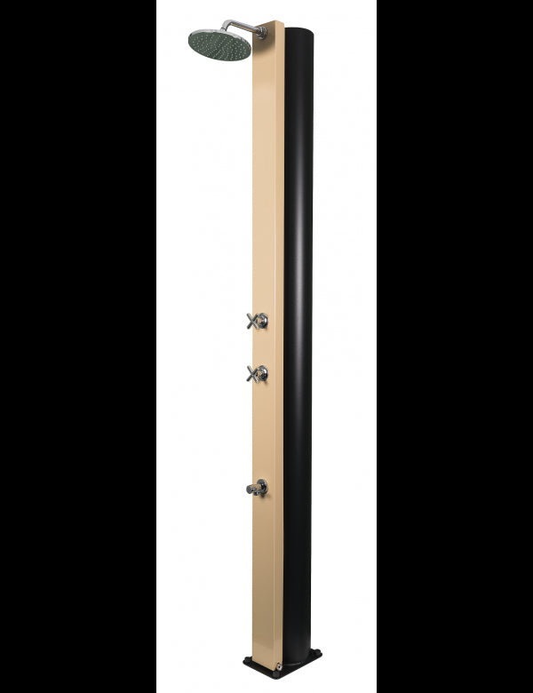CROSS Doccia Solare Piscina Beige con Risciacquo Piedi - 40L