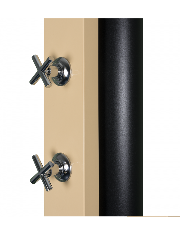 CROSS Doccia Solare Piscina Beige con Risciacquo Piedi - 40L