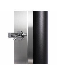 Doccia solare per piscina in acciaio inox CROSS. con risciacquo dei piedi - 40L