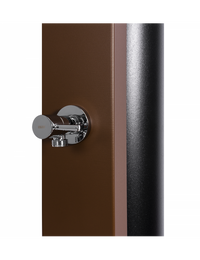 CROSS Doccia Solare Piscina Marrone Rustico con Risciacquo Piedi - 40L