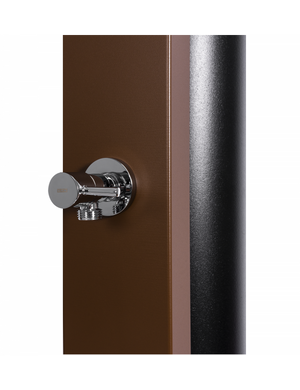 CROSS Doccia Solare Piscina Marrone Rustico con Risciacquo Piedi - 40L