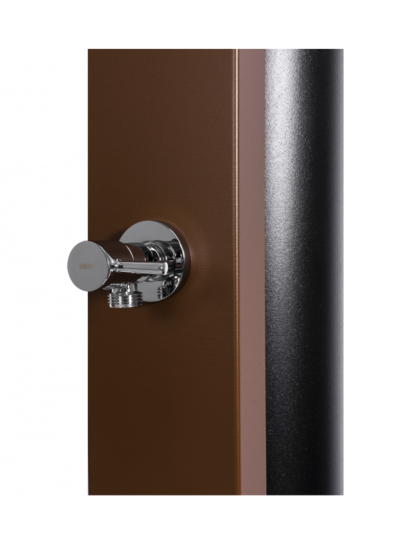 CROSS Doccia Solare Piscina Marrone Rustico con Risciacquo Piedi - 40L