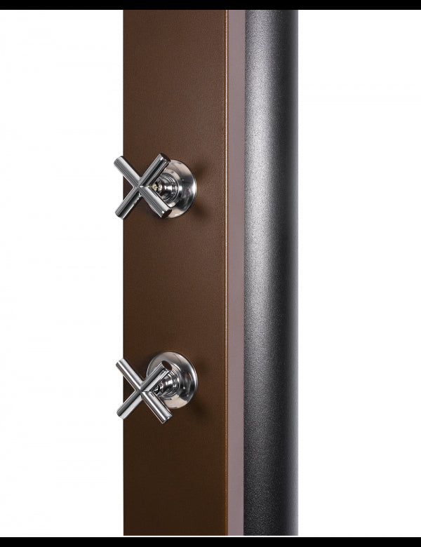 CROSS Doccia Solare per Piscina Rustico Marrone - 40L