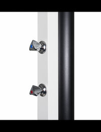 Doccia solare bianca per piscina con risciacquo dei piedi - 30L