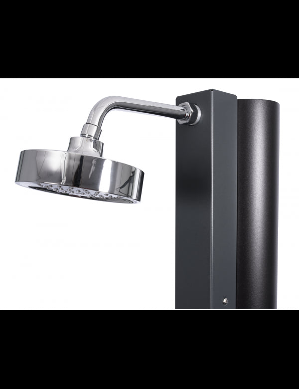 Doccia solare grigia per piscina con risciacquo dei piedi - 30L