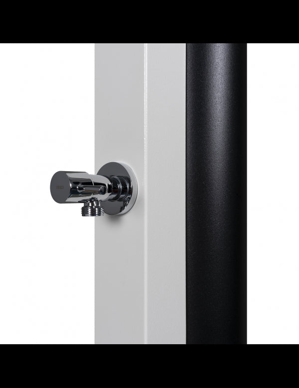 Doccia solare bianca per piscina con risciacquo dei piedi - 30L