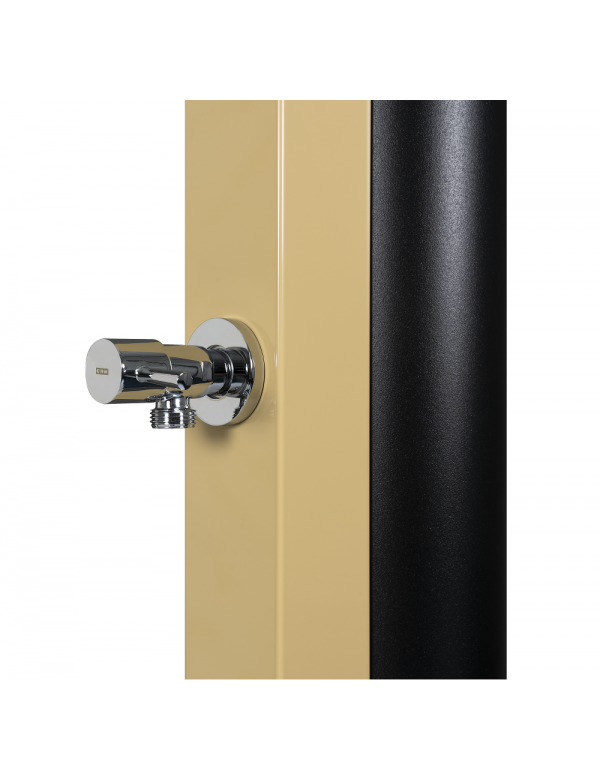 Doccia solare beige per piscina - con risciacquo dei piedi - 30L